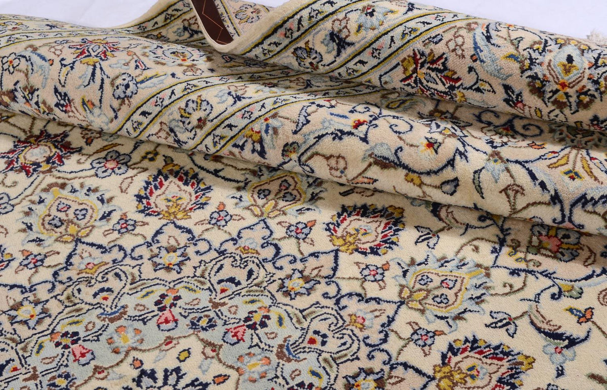 Dywan perski - Keshan - 361 x 247 cm - beżowy