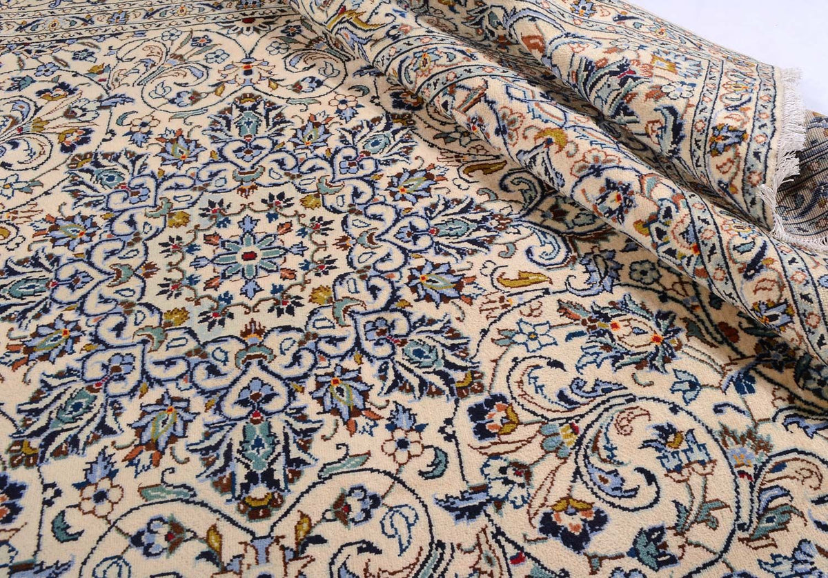 Dywan perski - Keshan - 323 x 231 cm - beżowy