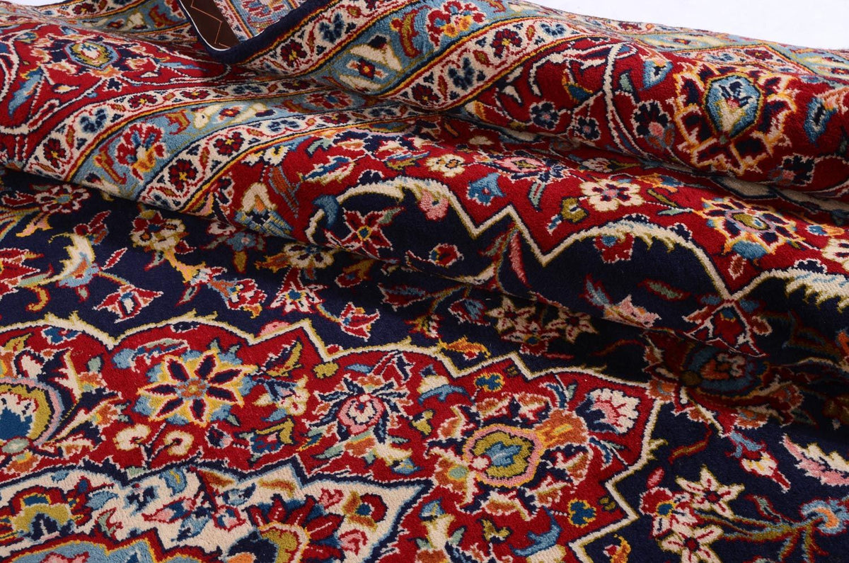 Dywan perski - Keshan - 368 x 246 cm - niebieski