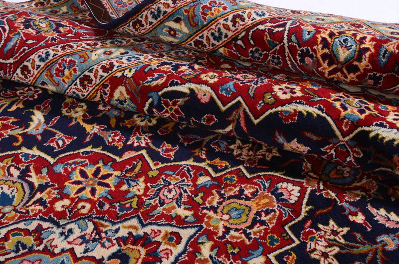 Dywan perski - Keshan - 368 x 246 cm - niebieski