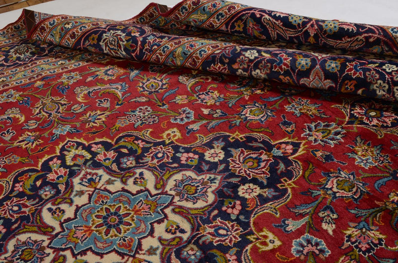 Dywan perski - Keshan - 353 x 244 cm - czerwony