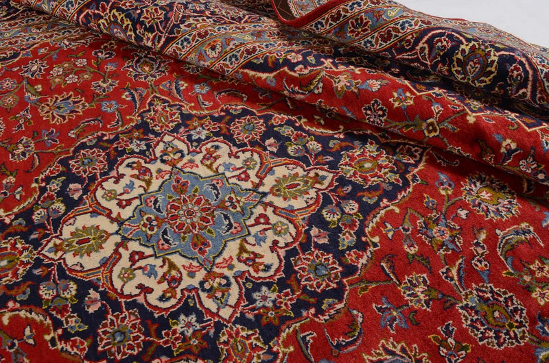 Dywan perski - Keshan - 349 x 239 cm - czerwony