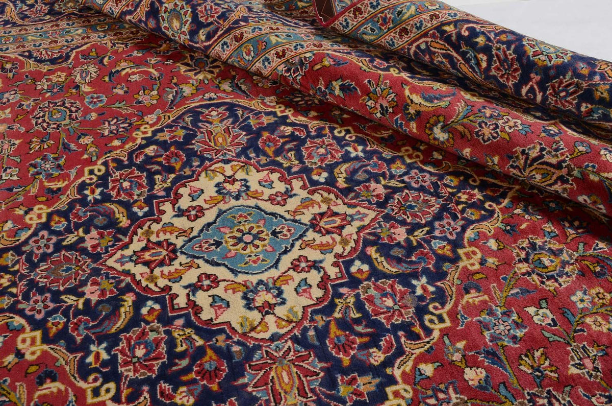 Dywan perski - Keshan - 344 x 243 cm - czerwony
