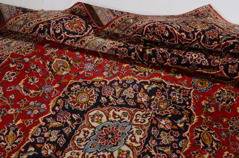 Dywan perski - Keshan - 342 x 246 cm - czerwony