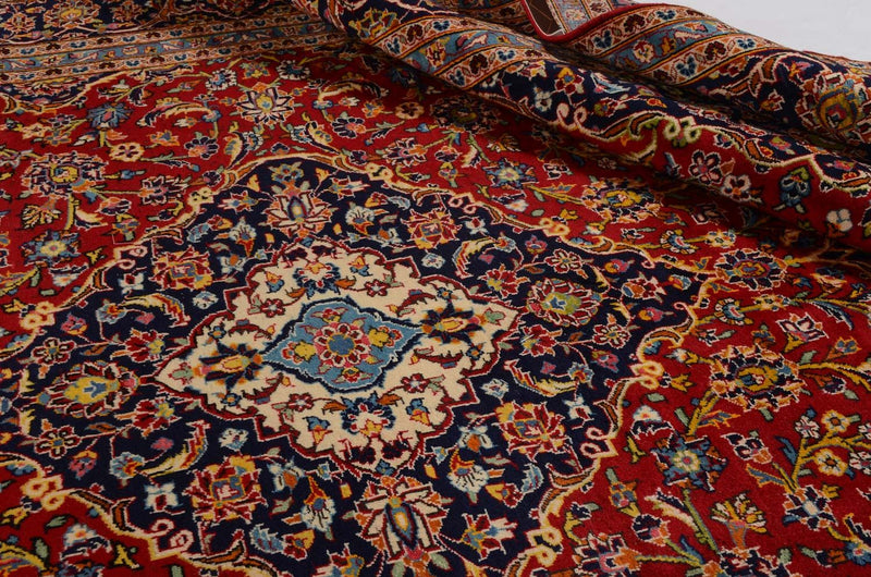 Dywan perski - Keshan - 358 x 246 cm - czerwony