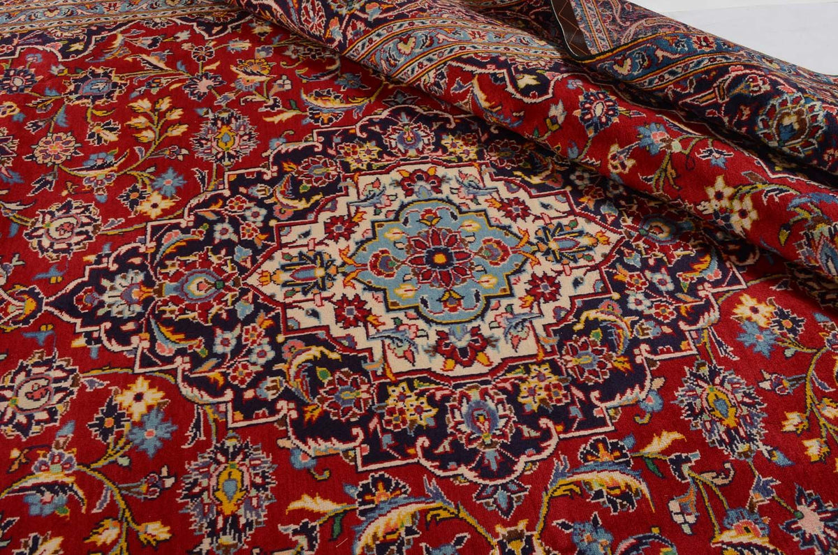 Dywan perski - Keshan - 332 x 231 cm - czerwony