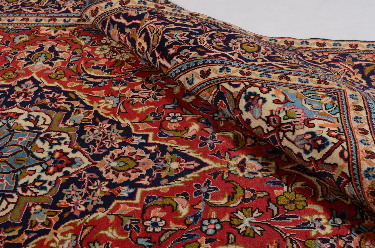 Dywan perski - Keshan - 295 x 192 cm - czerwony