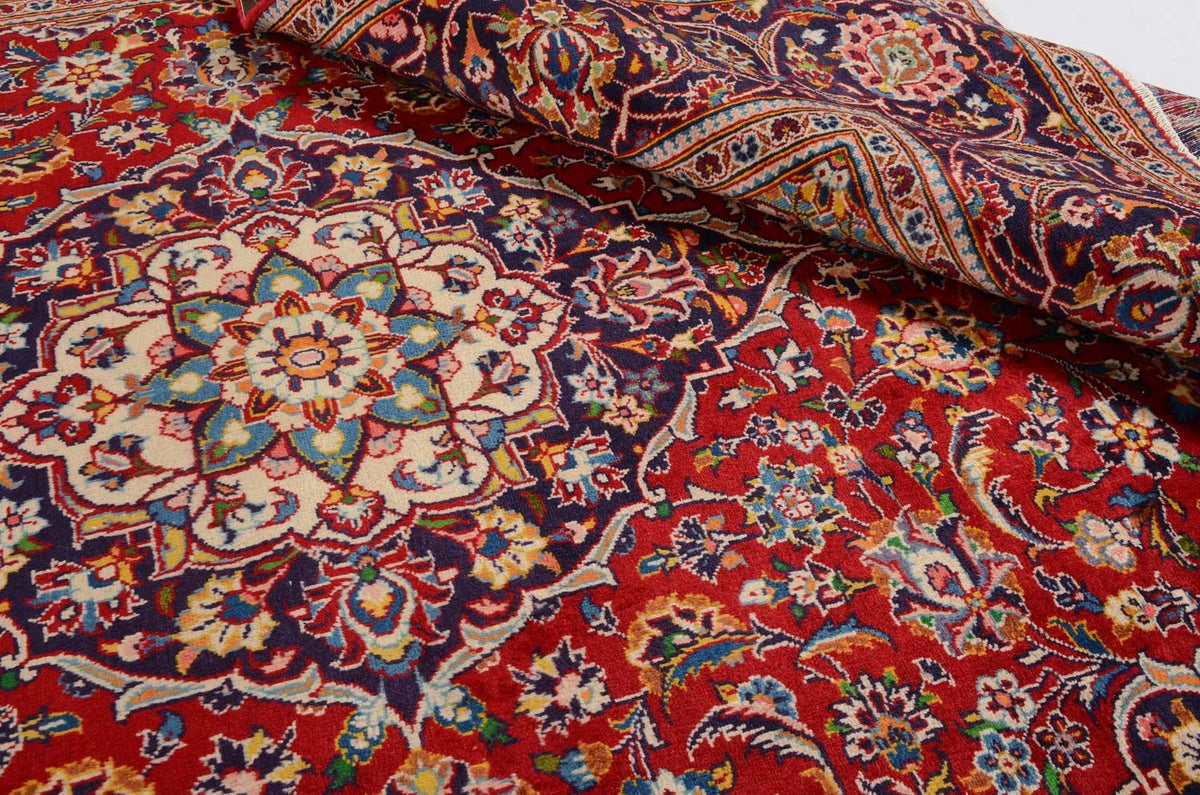 Dywan perski - Keshan - 297 x 200 cm - czerwony