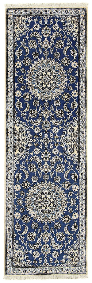 Biegacz Dywan perski - Nain - Królewski - 200 x 60 cm - niebieski
