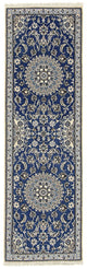 Biegacz Dywan perski - Nain - Królewski - 200 x 60 cm - niebieski