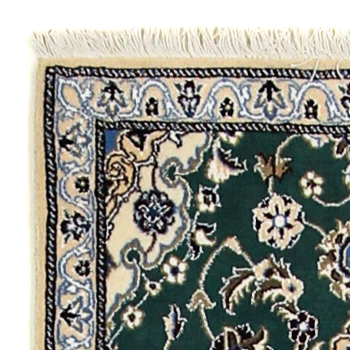 Biegacz Dywan perski - Nain - Królewski - 200 x 60 cm - ciemna zieleń