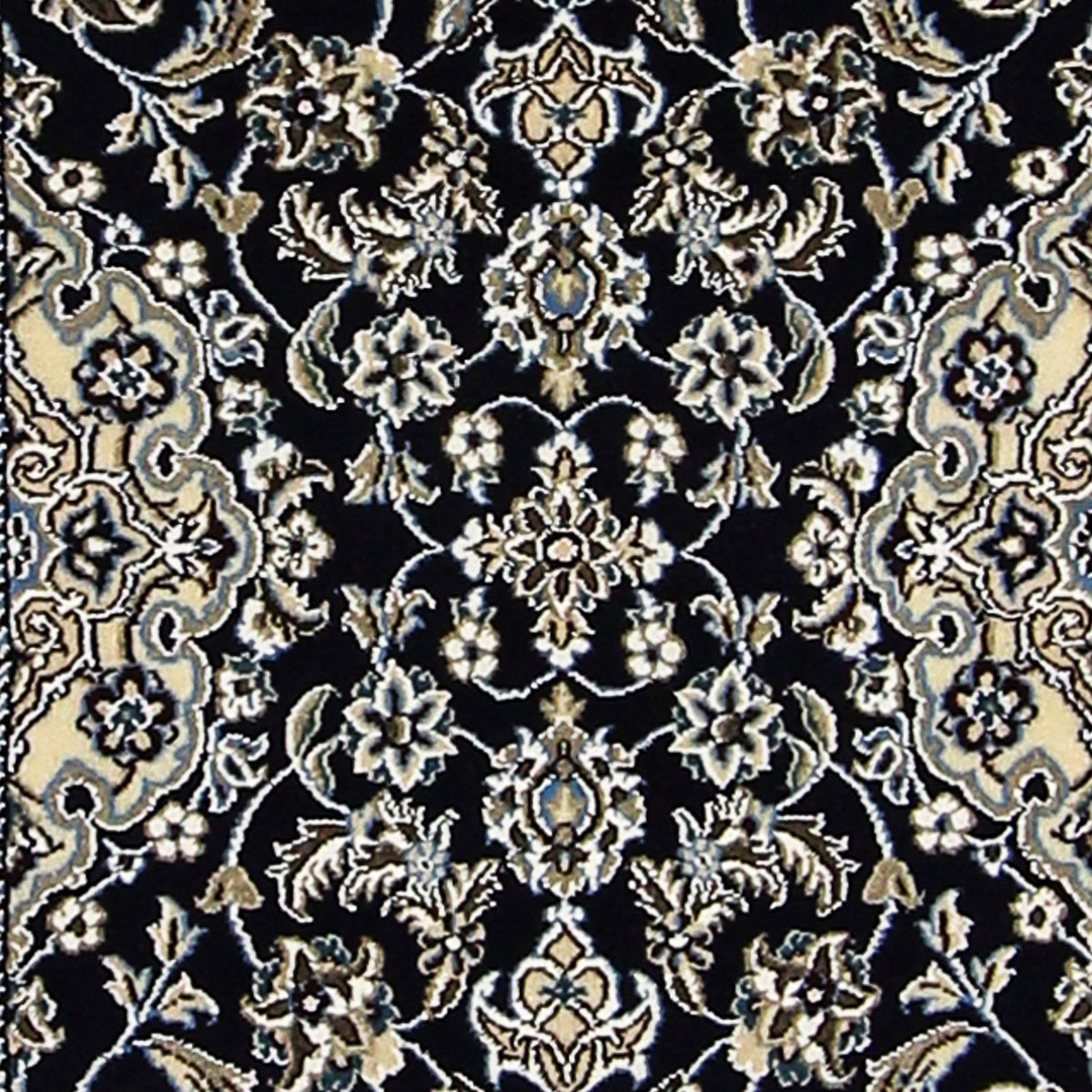 Biegacz Dywan perski - Nain - Królewski - 196 x 61 cm - ciemnoniebieski