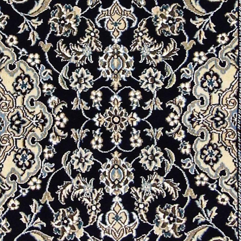 Biegacz Dywan perski - Nain - Królewski - 200 x 62 cm - ciemnoniebieski