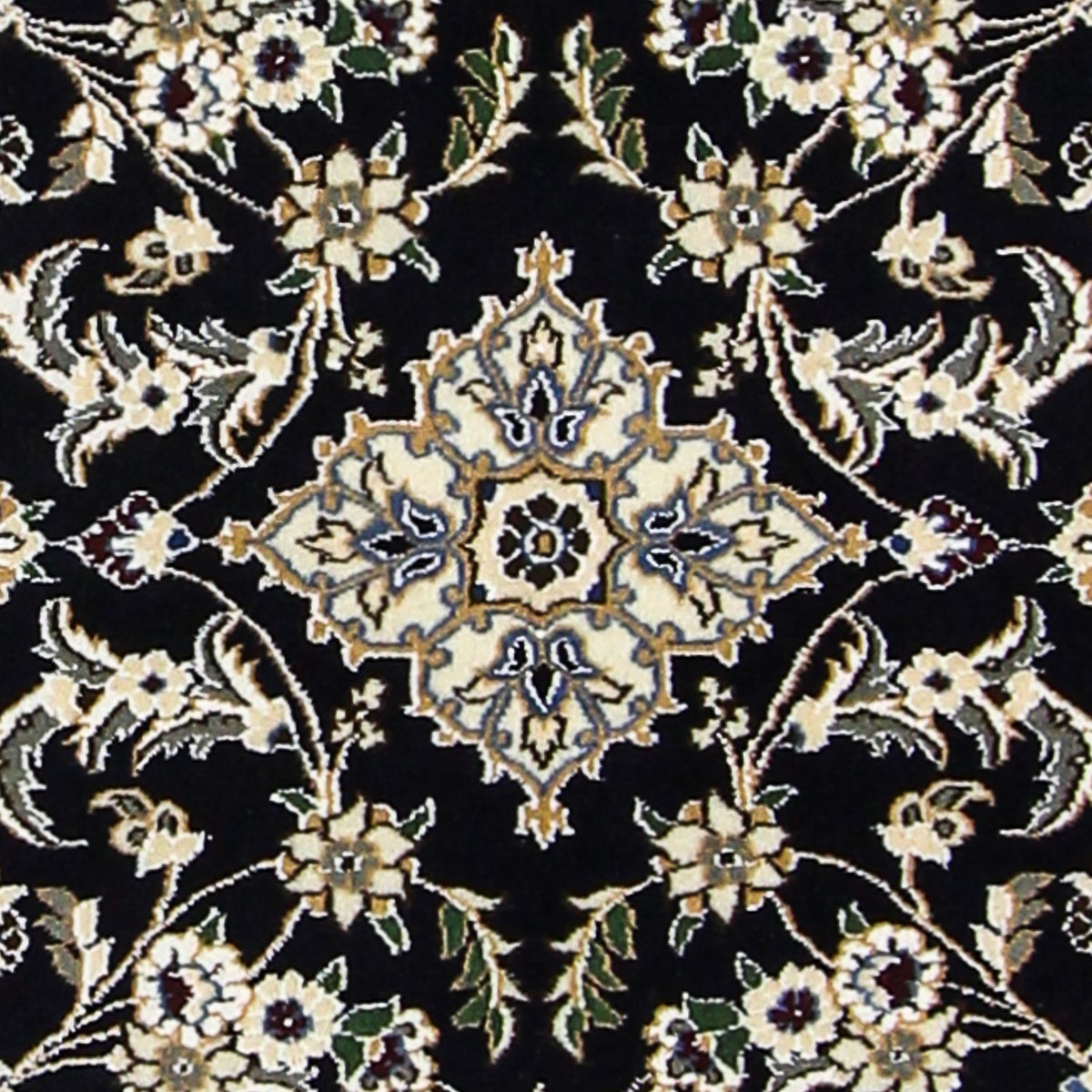 Biegacz Dywan perski - Nain - Królewski - 195 x 84 cm - ciemnoniebieski