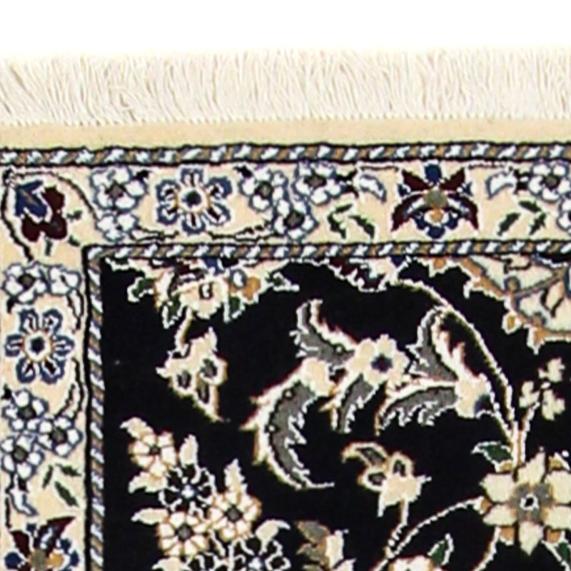 Biegacz Dywan perski - Nain - Królewski - 195 x 84 cm - ciemnoniebieski