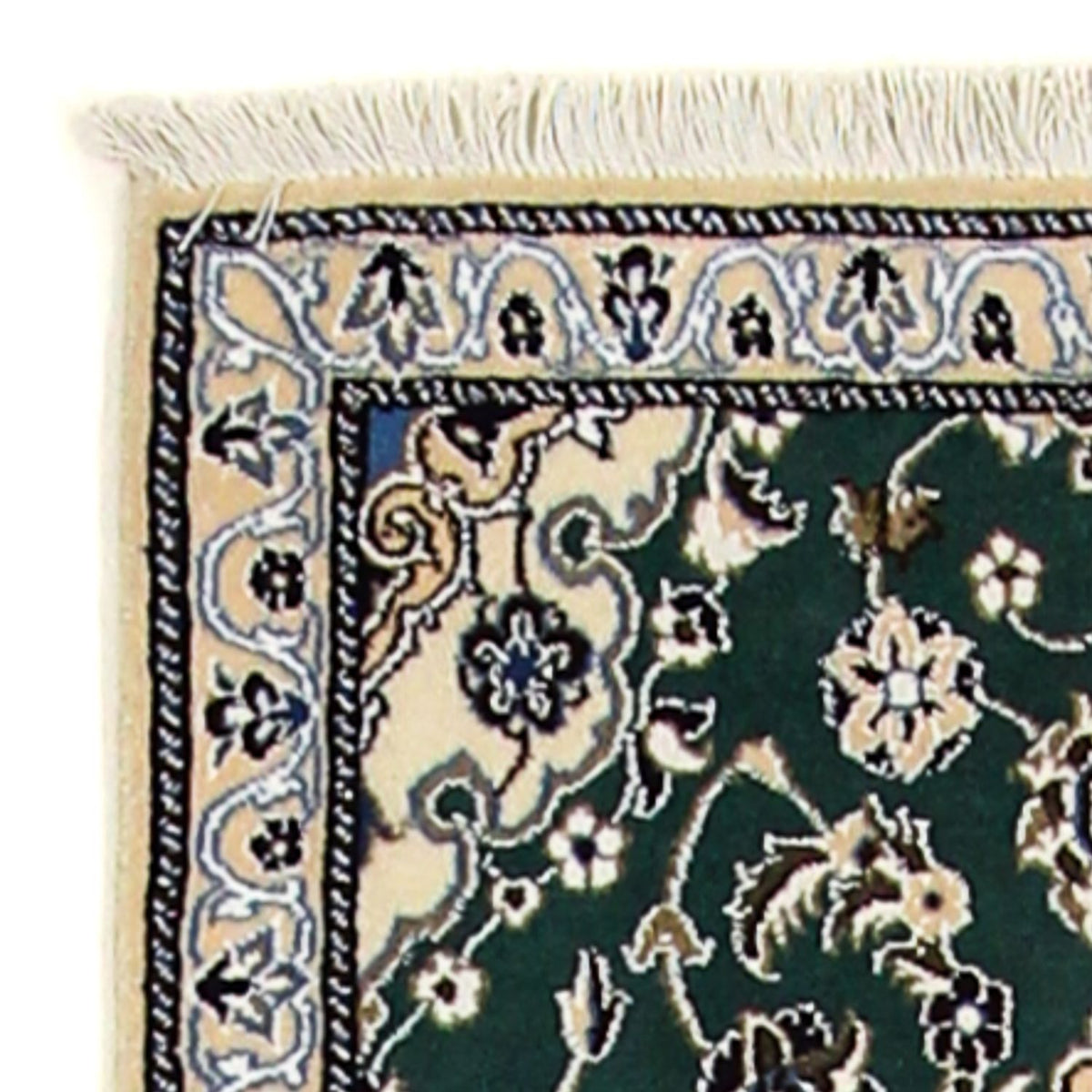 Biegacz Dywan perski - Nain - Królewski - 200 x 60 cm - ciemna zieleń