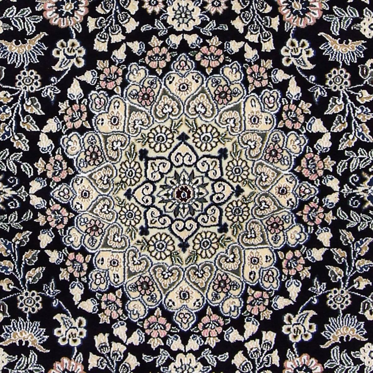 Dywan perski - Nain - Królewski - 204 x 128 cm - ciemnoniebieski