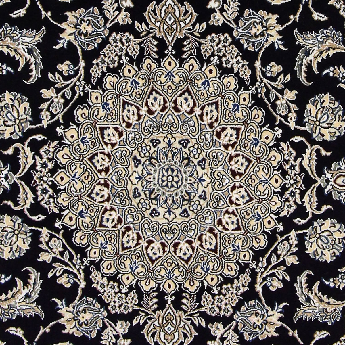 Dywan perski - Nain - Królewski - 249 x 155 cm - ciemnoniebieski