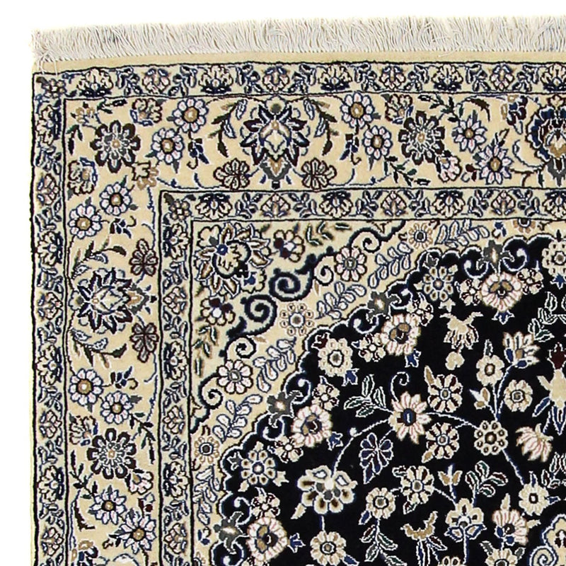 Dywan perski - Nain - Królewski - 202 x 130 cm - ciemnoniebieski