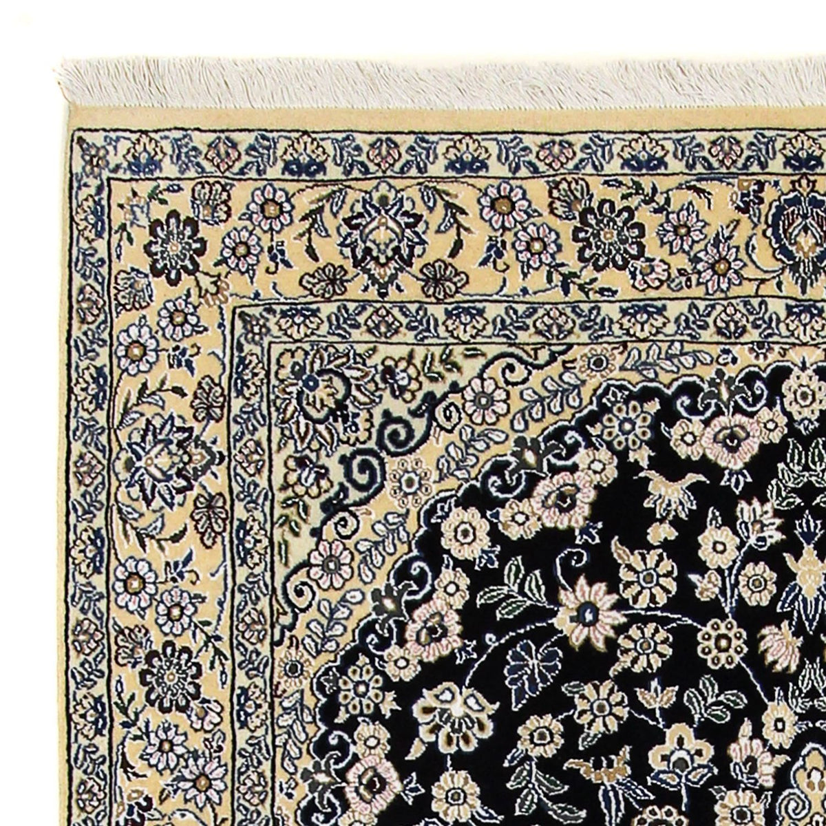 Dywan perski - Nain - Królewski - 202 x 132 cm - ciemnoniebieski