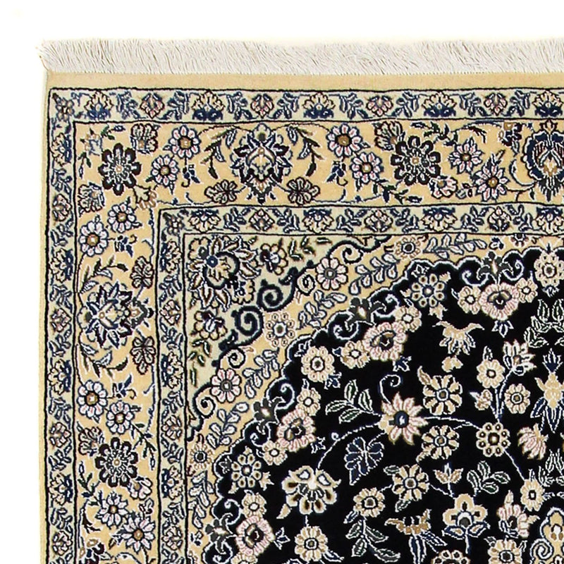 Dywan perski - Nain - Królewski - 202 x 132 cm - ciemnoniebieski