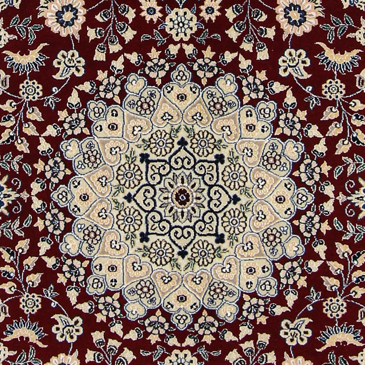 Dywan perski - Nain - Królewski - 218 x 156 cm - ciemna czerwień