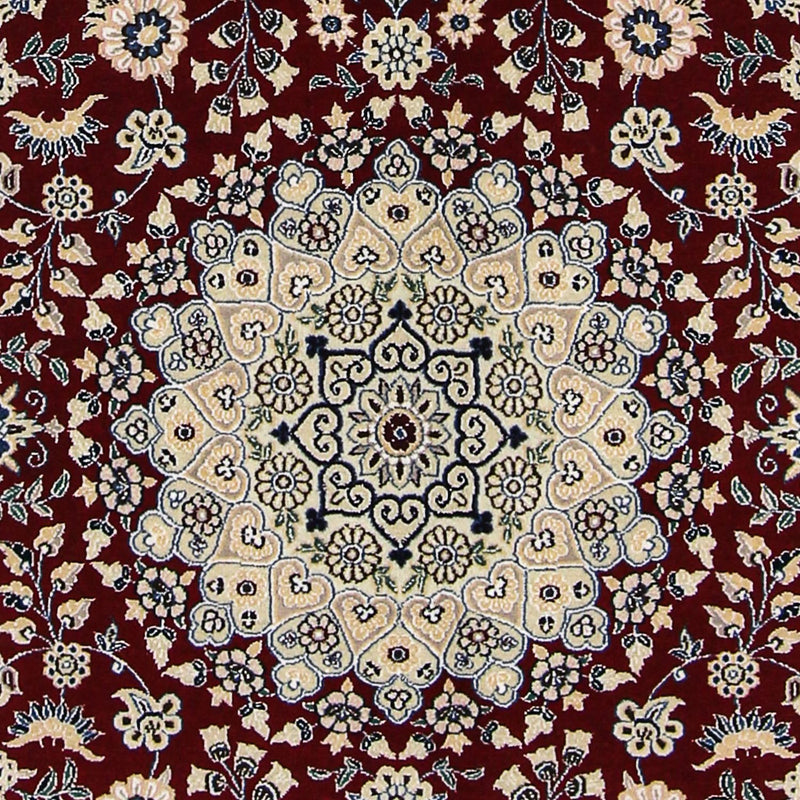 Dywan perski - Nain - Królewski - 218 x 156 cm - ciemna czerwień