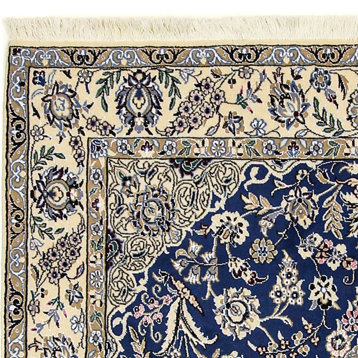 Dywan perski - Nain - Królewski - 205 x 150 cm - ciemnoniebieski