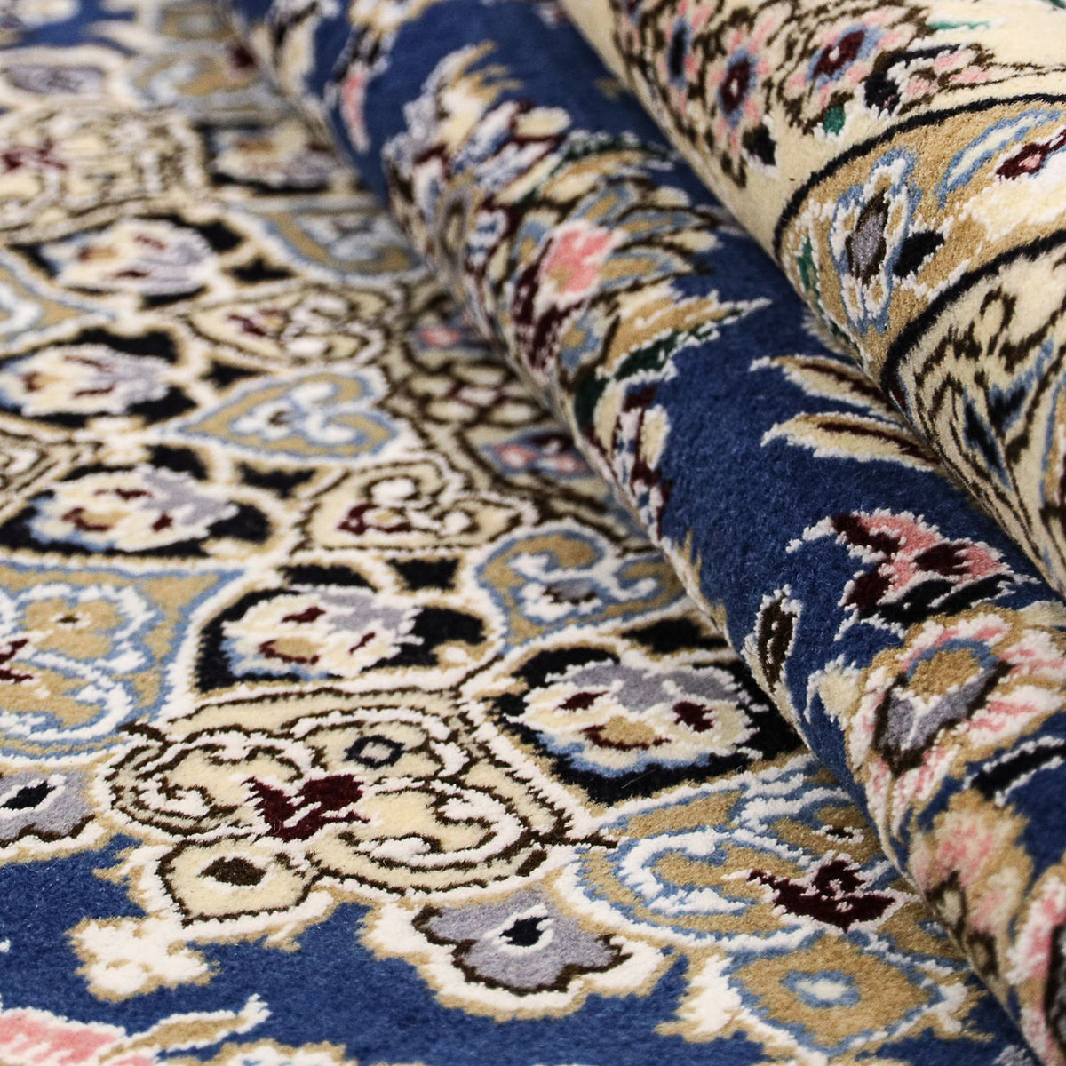 Dywan perski - Nain - Królewski - 205 x 150 cm - ciemnoniebieski