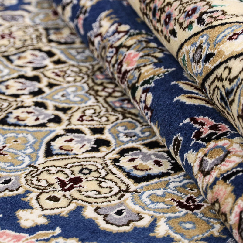 Dywan perski - Nain - Królewski - 205 x 150 cm - ciemnoniebieski