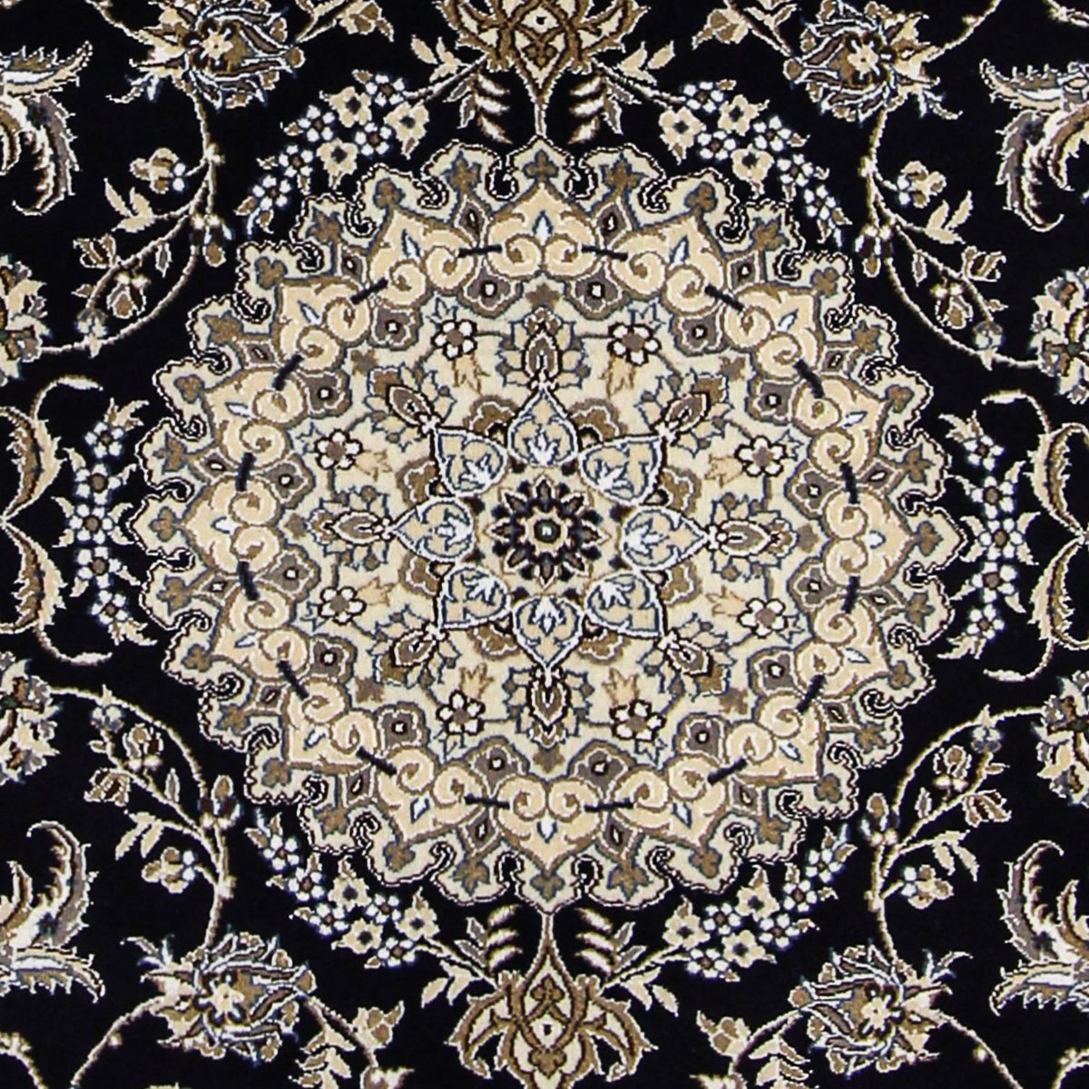 Dywan perski - Nain - Królewski - 233 x 155 cm - ciemnoniebieski