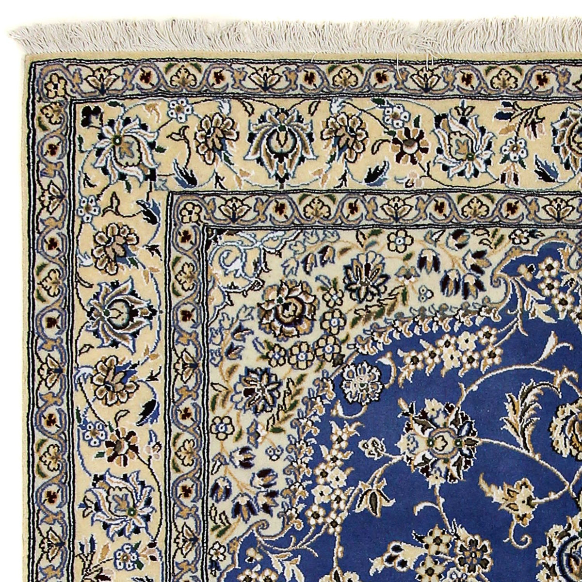 Dywan perski - Nain - Królewski - 248 x 158 cm - niebieski