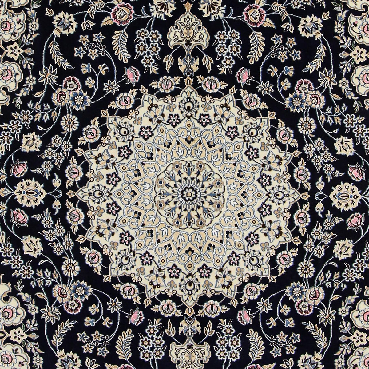 Dywan perski - Nain - Królewski - 303 x 205 cm - ciemnoniebieski