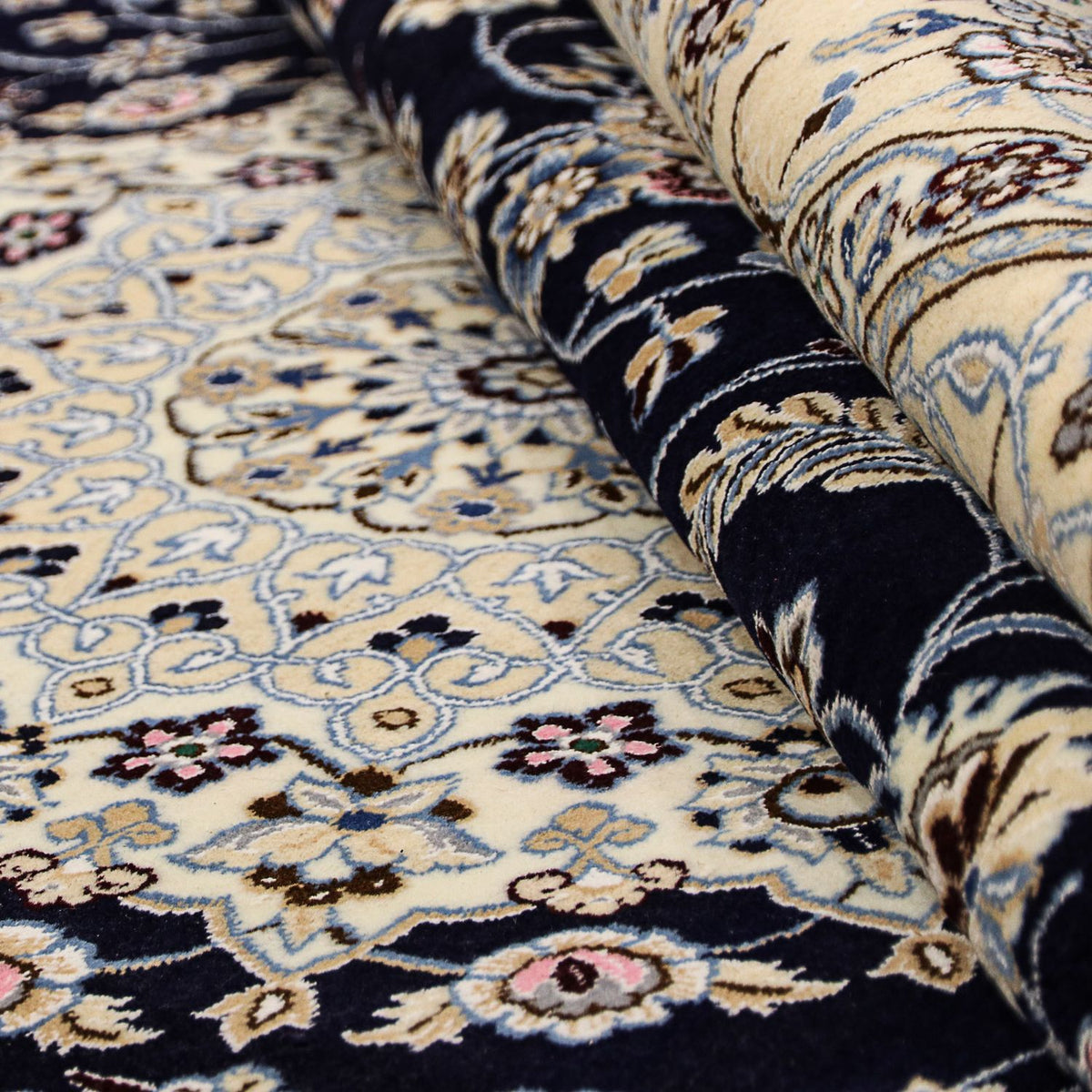 Dywan perski - Nain - Królewski - 303 x 205 cm - ciemnoniebieski