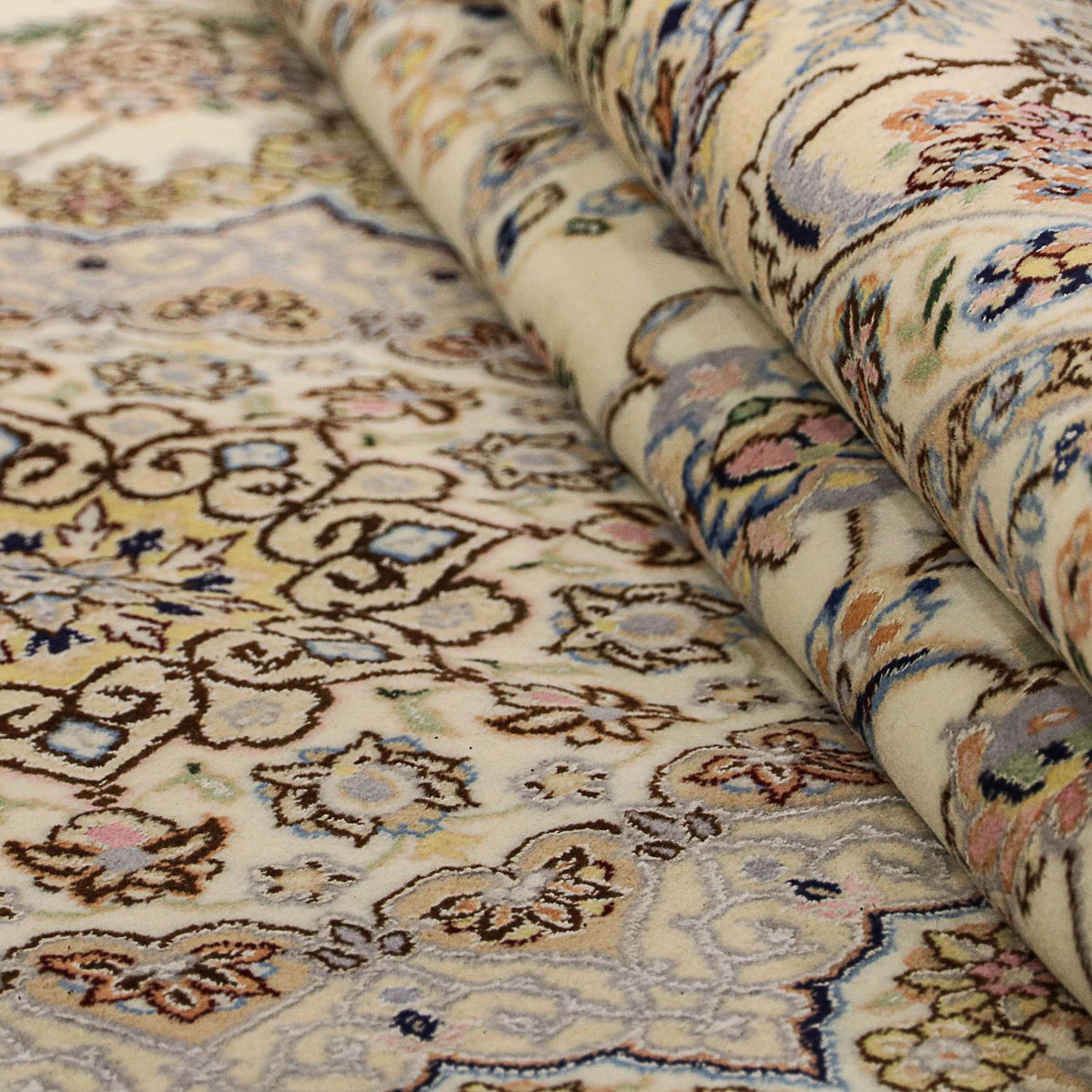 Dywan perski - Nain - Królewski - 352 x 254 cm - beżowy