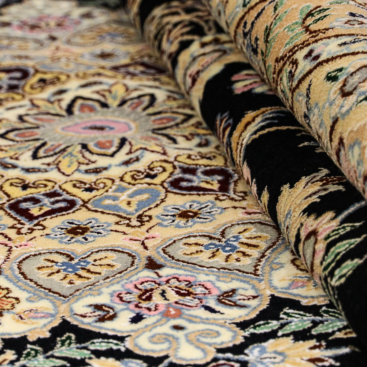 Dywan perski - Nain - Królewski - 350 x 254 cm - ciemnoniebieski