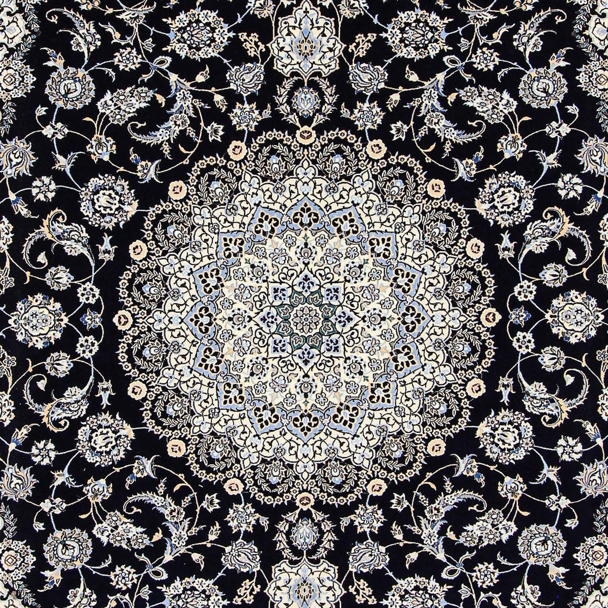 Dywan perski - Nain - Premium - 360 x 250 cm - ciemnoniebieski