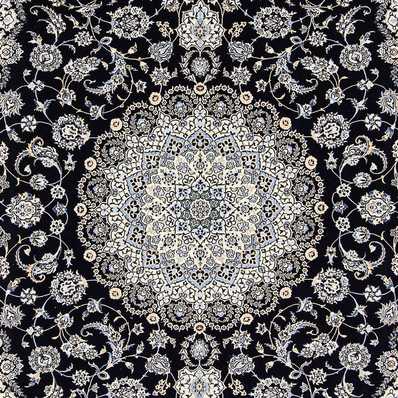 Dywan perski - Nain - Premium - 360 x 250 cm - ciemnoniebieski