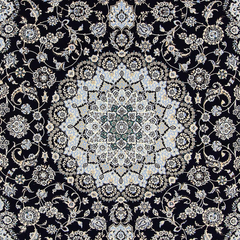 Dywan perski - Nain - Premium - 358 x 254 cm - ciemnoniebieski