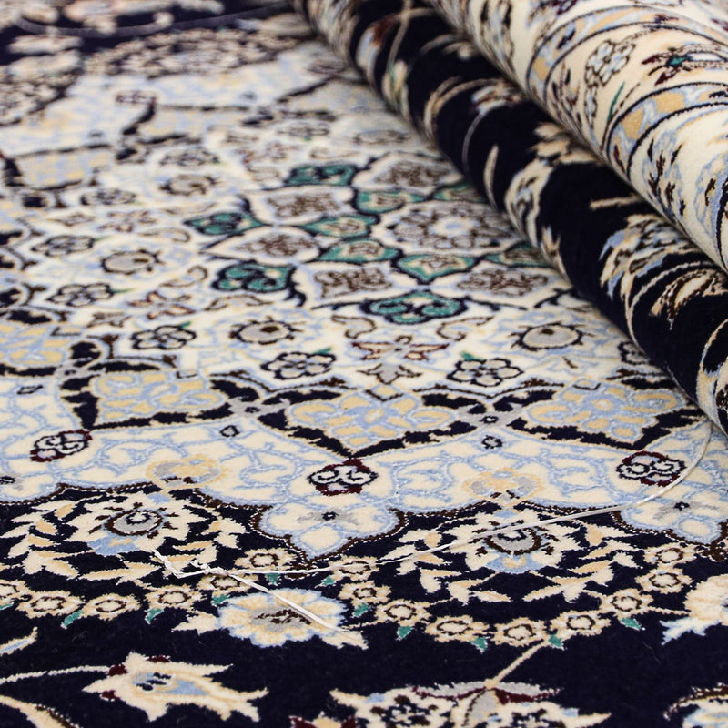 Dywan perski - Nain - Premium - 358 x 254 cm - ciemnoniebieski