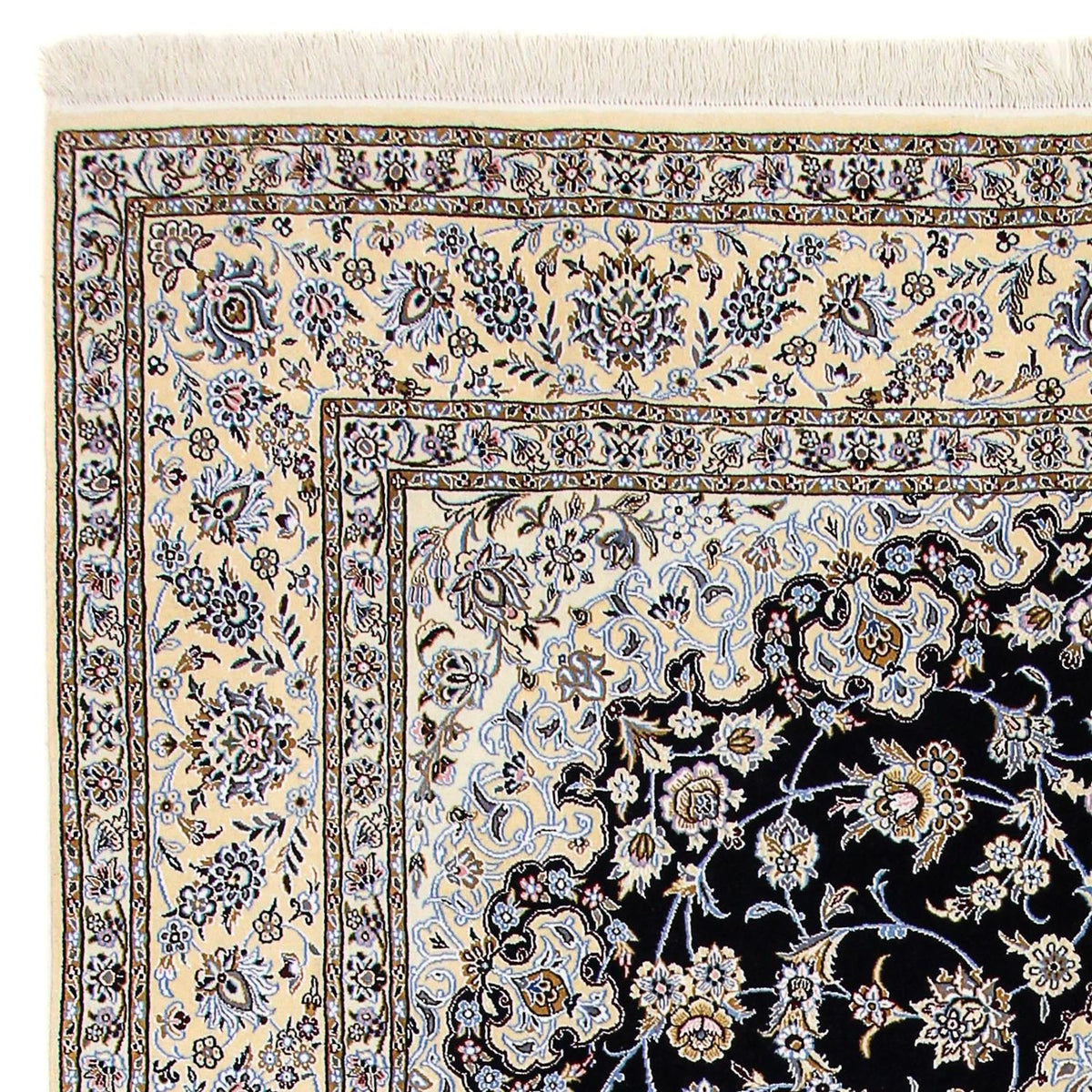 Dywan perski - Nain - Królewski - 356 x 248 cm - ciemnoniebieski