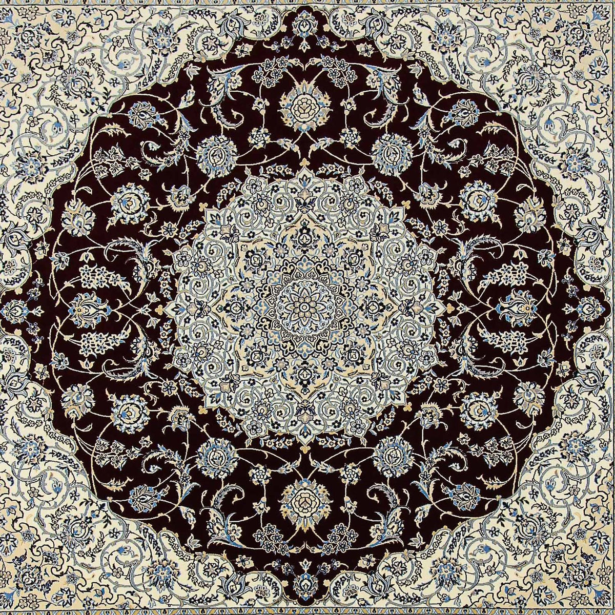 Dywan perski - Nain - Premium kwadratowy  - 260 x 252 cm - ciemnoniebieski