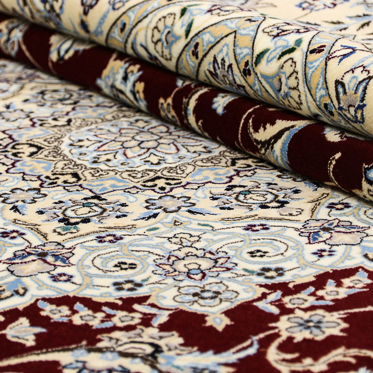 Dywan perski - Nain - Premium kwadratowy  - 260 x 252 cm - ciemnoniebieski