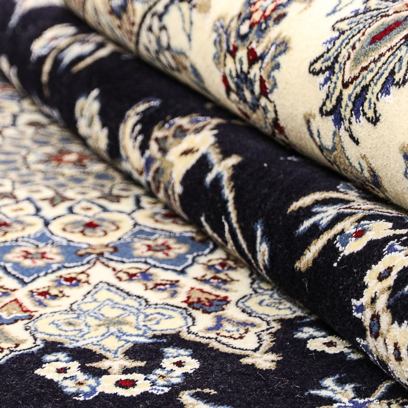 Dywan perski - Nain - 297 x 246 cm - ciemnoniebieski