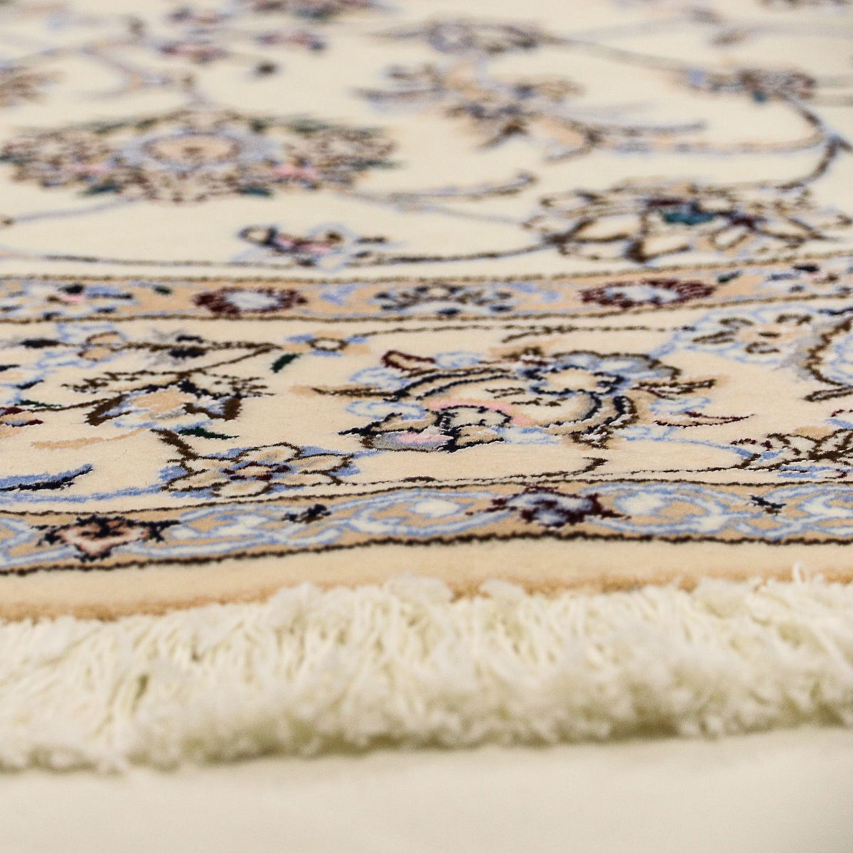 Dywan perski - Nain - Premium okrągły  - 200 x 200 cm - beżowy