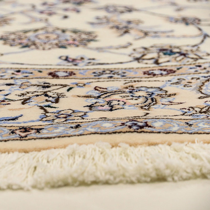 Dywan perski - Nain - Premium okrągły  - 200 x 200 cm - beżowy