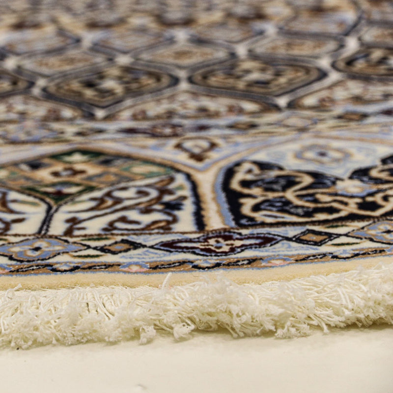 Dywan perski - Nain - Premium okrągły  - 200 x 200 cm - beżowy