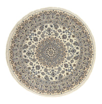 Dywan perski - Nain - Królewski okrągły  - 200 x 200 cm - beżowy