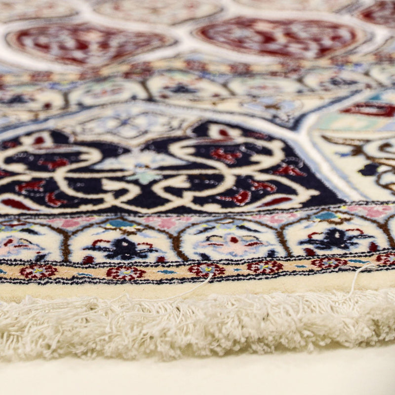 Dywan perski - Nain - Premium okrągły  - 250 x 250 cm - beżowy