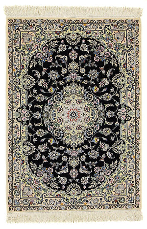 Dywan perski - Nain - Premium - 117 x 80 cm - ciemnoniebieski